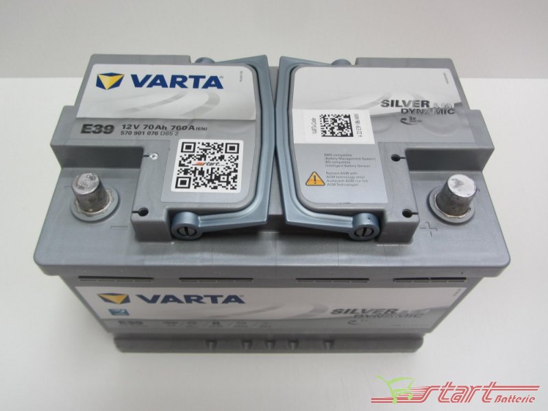 Varta Start&Stop Plus E39 12V 70Ah 760A L3 - Start & Stop AGM